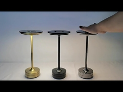 European Style Home Decor USB Rechargeable Dimmer Touch Aluminum LED Table lamp For Restaurant