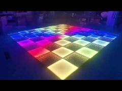 Rainbow+3D mirror LED dance floor stage light
