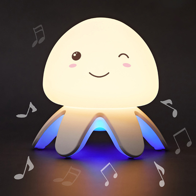 Silikon-Quallen färben änderndes Timer-Musik-Stimmungs-Nachtlicht-Geschenk für Kinder